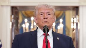 El presidente de Estados Unidos, Donald Trump, envió un mensaje a la nación. AFP