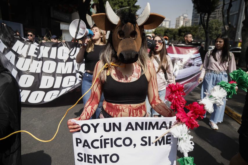 México: Activistas protestan por reinicio de corridas de toros
