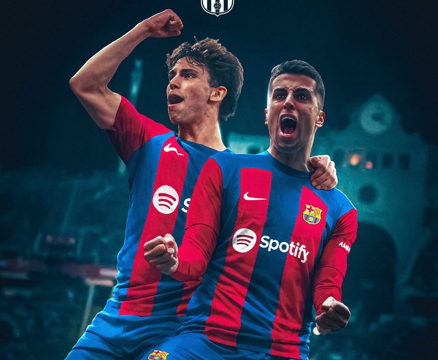 El Barcelona cerró la llegada en préstamo este viernes de Joao Felix y Joao Cancelo. Foto: Cortesía/FC Barcelona