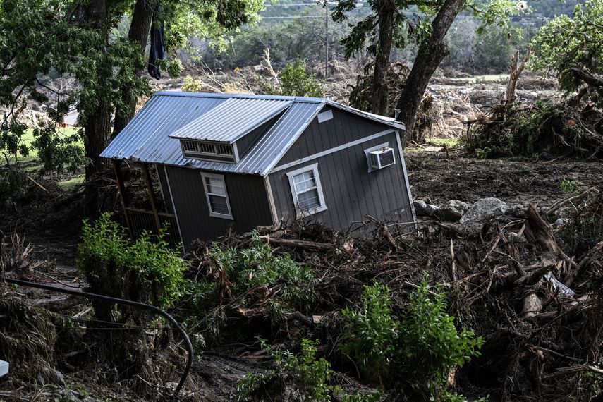 Las torrenciales lluvias y posterior inundación dejó devastación a su paso en Texas. AFP Las torrenciales lluvias y posterior inundación dejó devastación a su paso en Texas. AFP