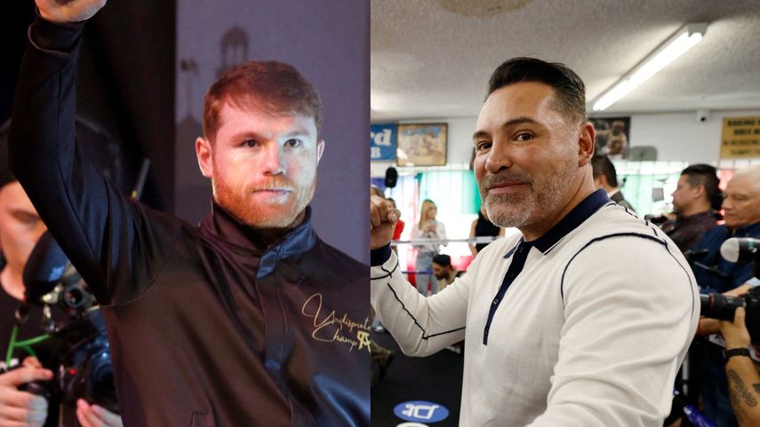 Canelo Álvarez augura victoria ante Munguía y se encara con De la Hoya