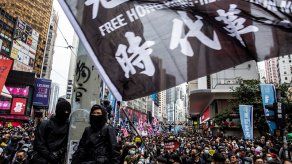 Hong Kong entra en 2020 con masiva manifestación prodemocracia