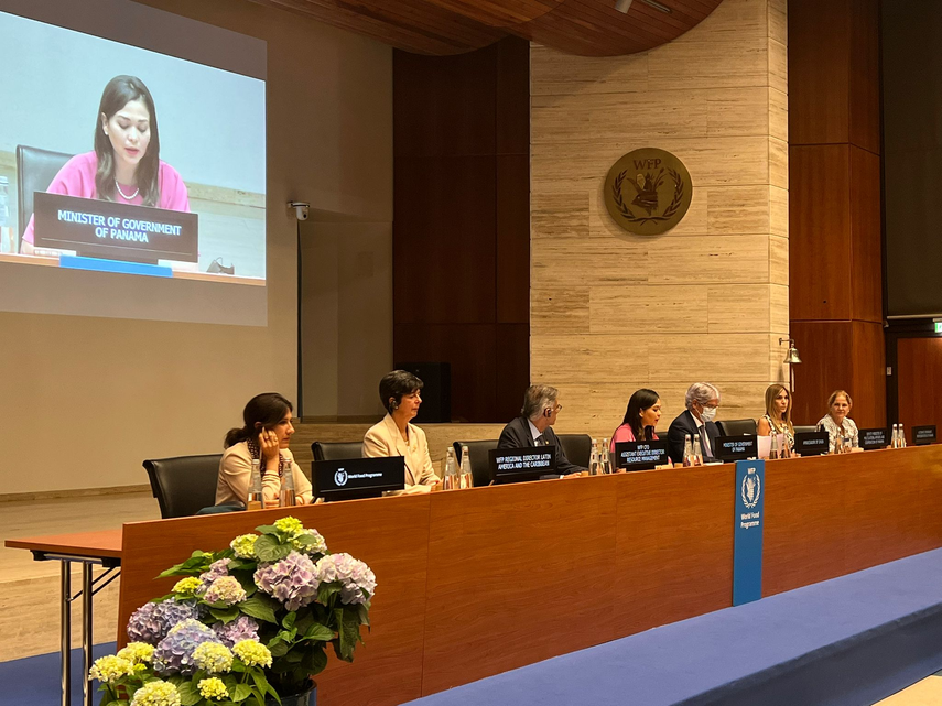 Ministra de Gobierno de Panamá Janaina Tewaney Mencomo y a la viceministra de Asuntos Multilaterales y Cooperación Internacional de Relaciones Exteriores