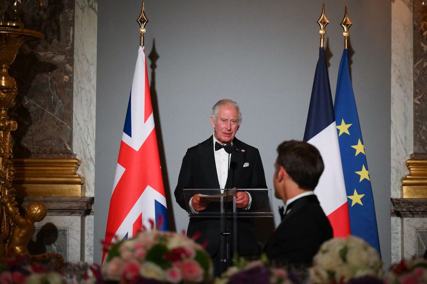 Rey Carlos III insta a la unidad entre Francia y Reino Unido