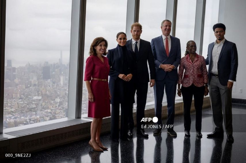 Enrique, de 37 años, y Meghan, de 40, estarán el sábado en la tribuna del concierto Global Citizen Live en el Central Park de Nueva York.