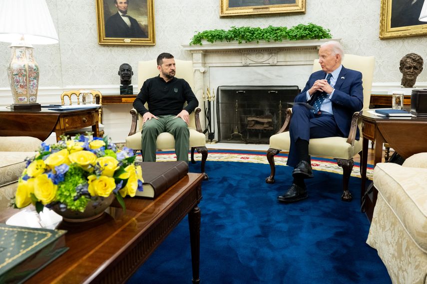 Zelenski recibe el apoyo de Biden y de Harris antes de reunirse con Trump