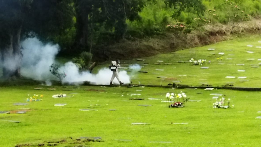 Panamá Norte: Cementerios fueron nebulizados tras desastres