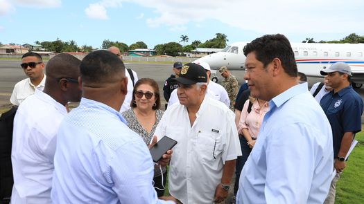 Presidente Mulino evalúa proyectos en ejecución en la provincia de Bocas del Toro