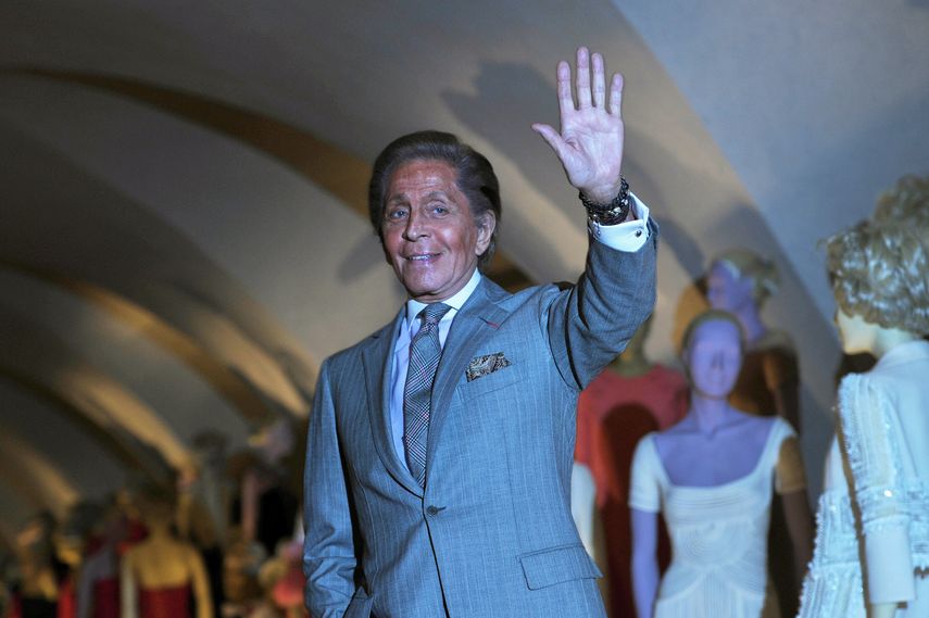 El diseñador Valentino Garavani murió en su casa en Roma. AFP