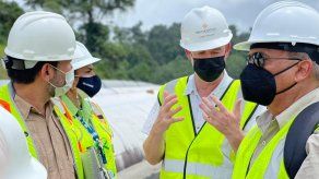 Autoridades visitan las instalaciones de la mina Cobre Panamá