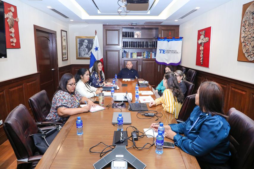 Comisión de oficiales de la ONU reunida con altos directivos del Tribunal Electoral. Comisión de oficiales de la ONU reunida con altos directivos del Tribunal Electoral.