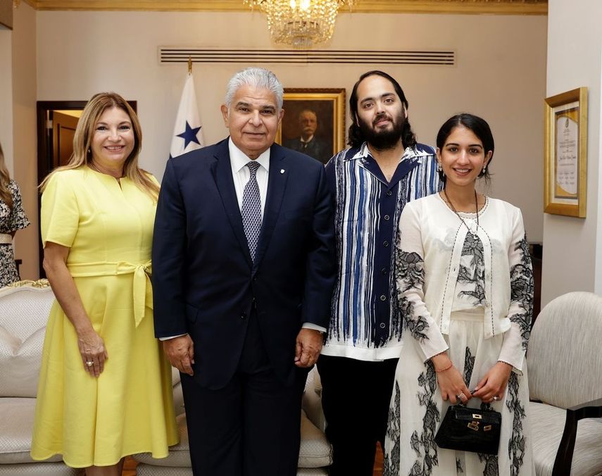Mulino recibe al hijo del hombre más rico de Asia, Anant Ambani, que visita Panamá