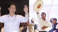 El resultado de la elección presidencial de Perú era aún incierto este lunes, con la derechista Keiko Fujimori y el izquierdista Roberto Sánchez en empate técnico para convertirse en el noveno mandatario del país en una década. Con más del 92% de las actas escrutadas, Fujimori reunía el 50,2% de los votos, frente a un 49,8% de Sánchez. El resultado de la elección presidencial de Perú era aún incierto este lunes, con la derechista Keiko Fujimori y el izquierdista Roberto Sánchez en empate técnico para convertirse en el noveno mandatario del país en una década. Con más del 92% de las actas escrutadas, Fujimori reunía el 50,2% de los votos, frente a un 49,8% de Sánchez.