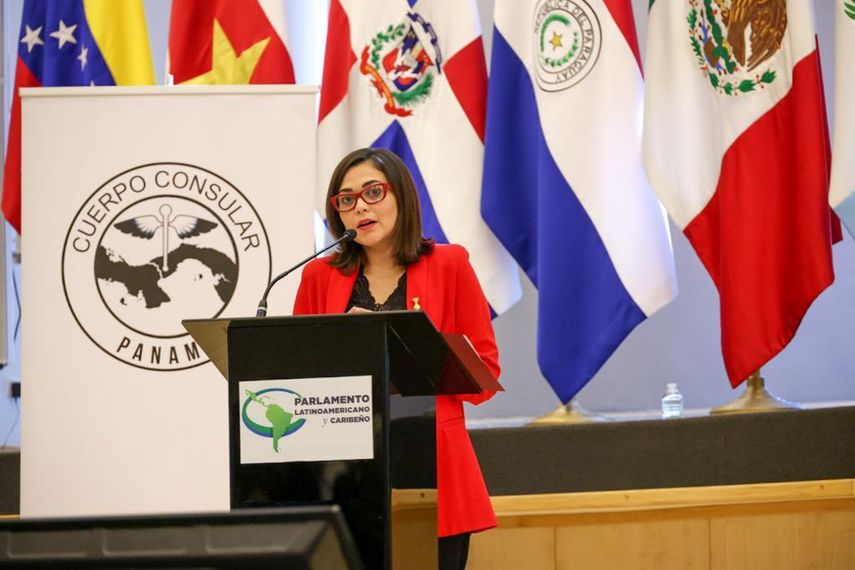 Foto de archivo de la canciller de Panamá Janaina Tewaney Mencomo. Foto de archivo de la canciller de Panamá Janaina Tewaney Mencomo.