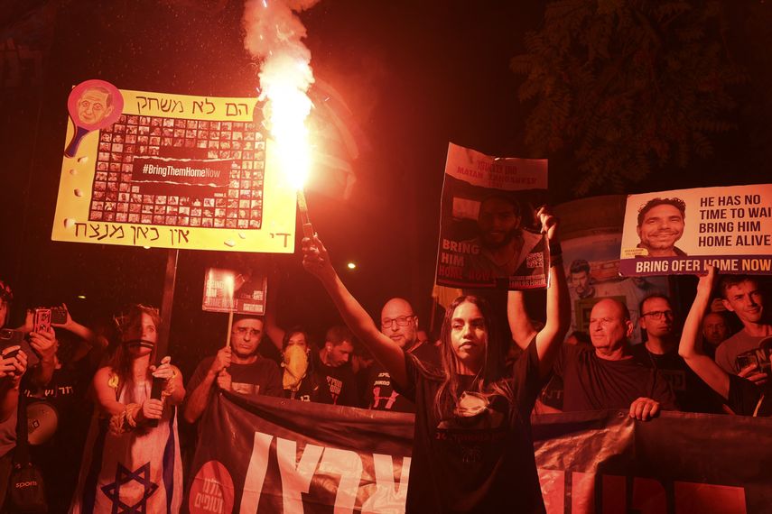 Israel: Masiva protesta contra Netanyahu en Tel Aviv