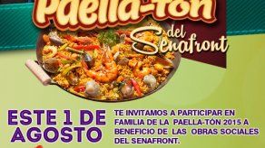 Senafront invita este sábado a su benéfica Paella-Tón en la Cinta Costera