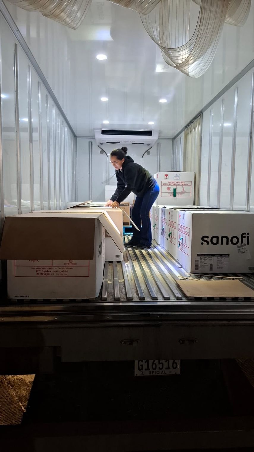 Este miércoles llegó a Panamá el primer lote con 384 mil dosis de vacunas contra la influenza