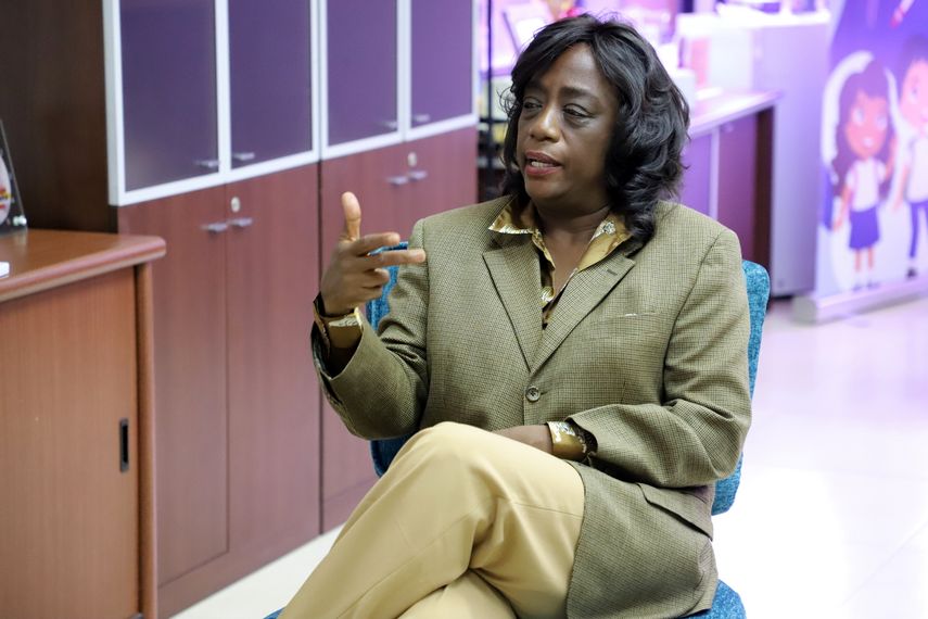 Ministra de Educación, Lucy Molinar. Ministra de Educación, Lucy Molinar.