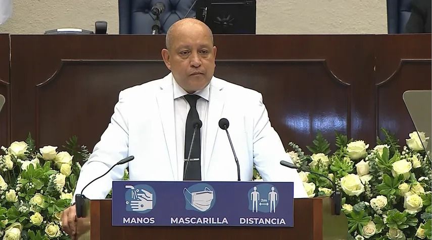 Crispiano Adames, diputado presidente saliente de la Asamblea Nacional. Crispiano Adames, diputado presidente saliente de la Asamblea Nacional.