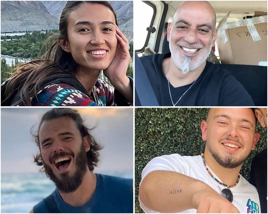 ¿Quiénes son los cuatro rehenes israelíes rescatados este sábado?