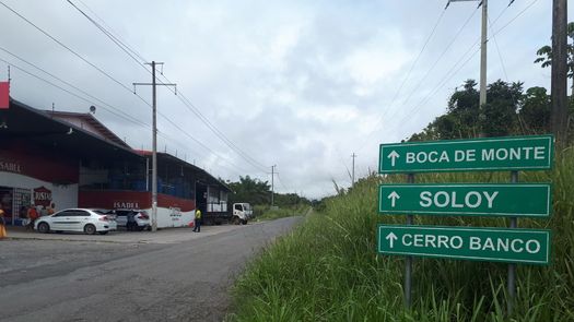 Son 25 kilómetros de distancia entre el cruce de Horconcitos en la carretera interamericana hasta Soloy. De estos 16 kilómetros atraviesan el corregimiento de Boca del Monte por lo que piden al MOP una nueva calle.
