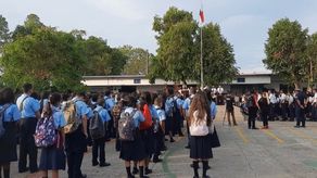 Los actos protocolares del inicio de clases en Chiriquí se desarrollaron en el colegio Instituto David