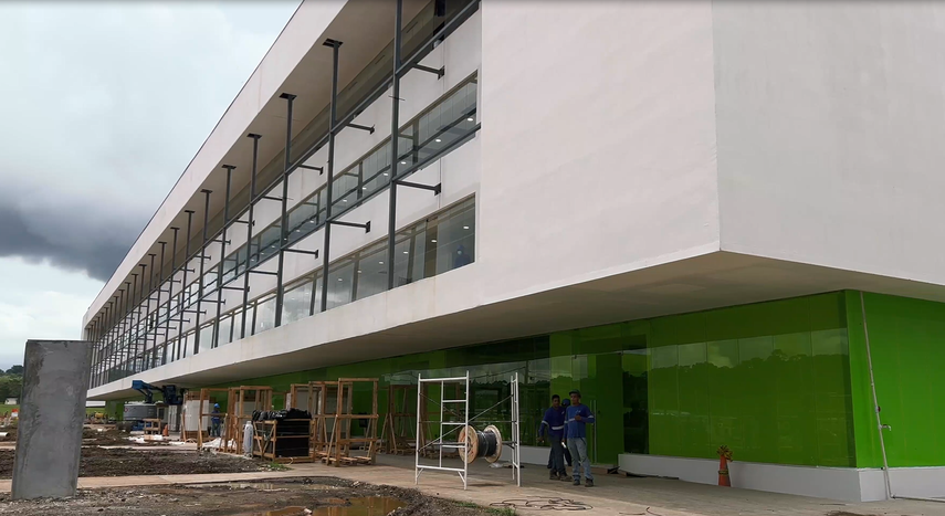 Edificio de consulta externa en fase de acabados informó la CSS