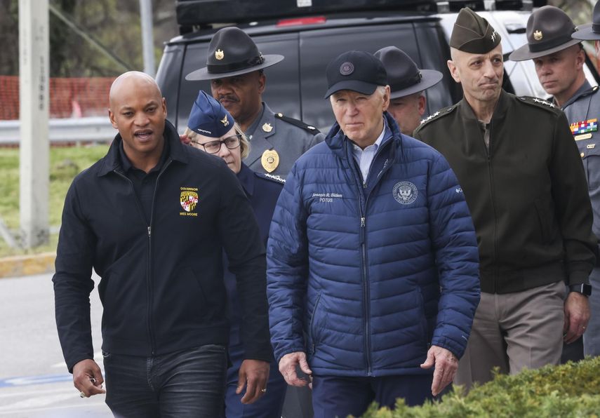 Biden se compromete con la reconstrucción del puente en Baltimore