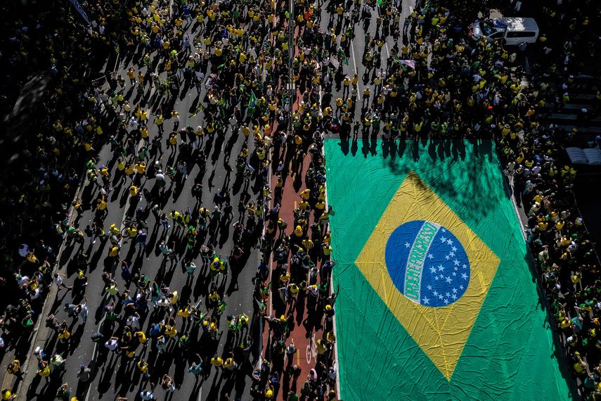 En Brasil se han desarrollado manifestaciones en apoyo al expresidente Bolsonaro. AFP En Brasil se han desarrollado manifestaciones en apoyo al expresidente Bolsonaro. AFP