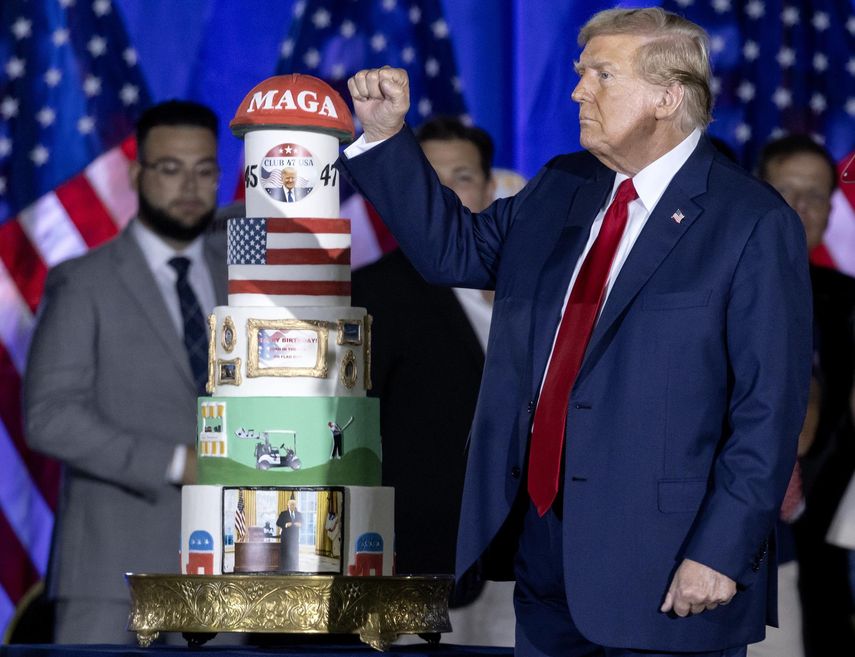 Donald Trump celebra su cumpleaños junto a miles de orgullosos patriotas