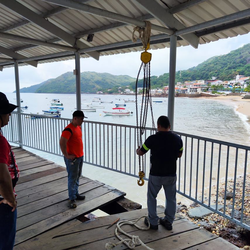 AMP continúa labores de reparación en muelle de Taboga