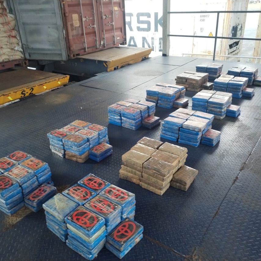 Panamá decomisa droga en un contenedor procedente de Colombia con destino a Bélgica