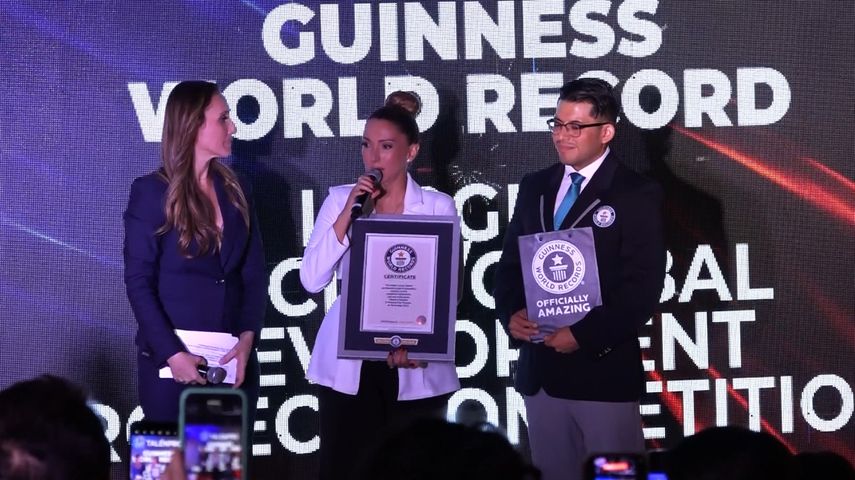Erika Ender recibió Récord Guinness por Talenpro