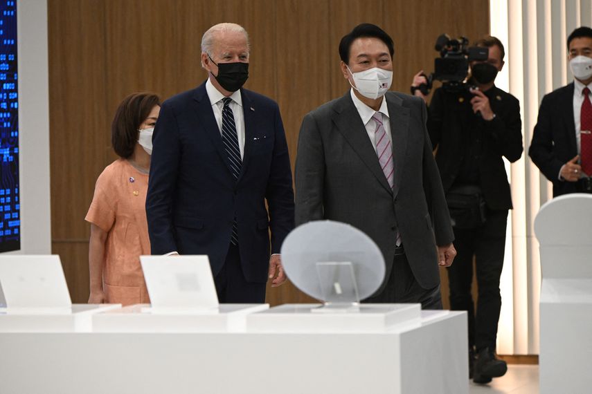 Joe Biden llega a Corea del Sur, bajo posible prueba nuclear