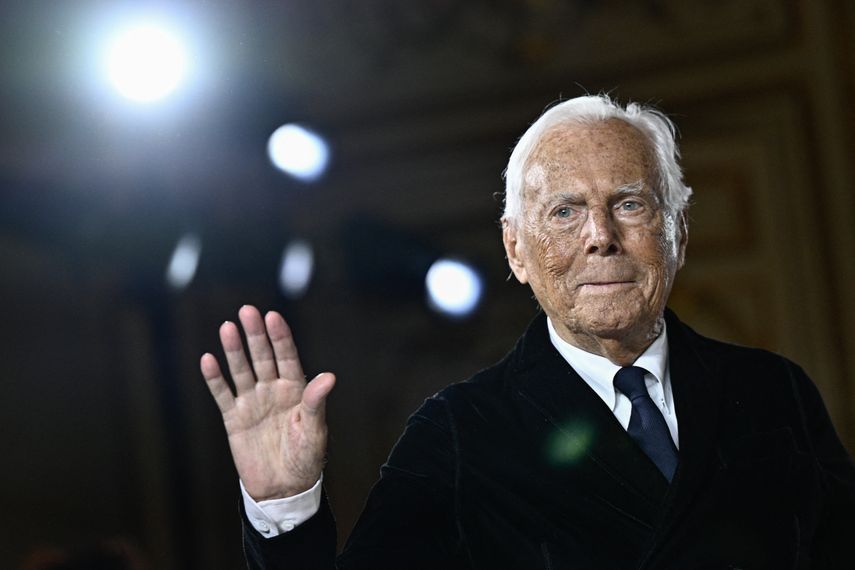 El legendario diseñador italiano Giorgio Armani falleció a los 91 años