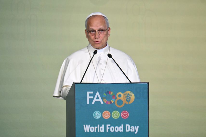 León XIV denuncia ante la FAO el uso cruel del hambre como arma de guerra