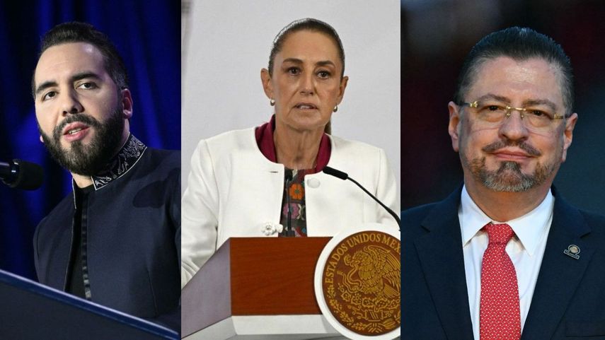 Bukele lidera el ranking seguido por Sheinbaum y Chaves.