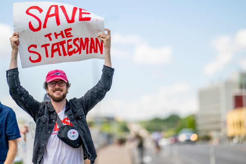 En huelga periodistas de mayor medio editor de Estados Unidos En huelga periodistas de mayor medio editor de Estados Unidos
