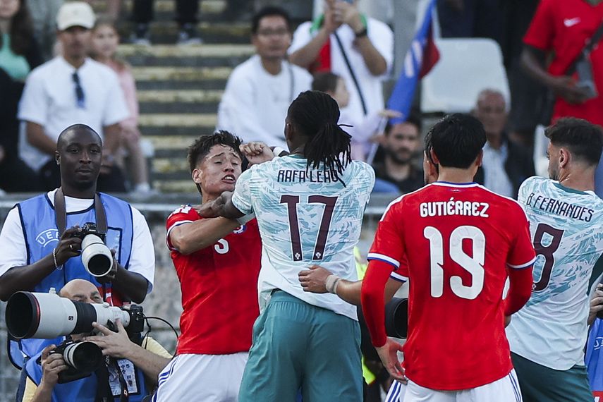 El partido entre Chile y Portugal