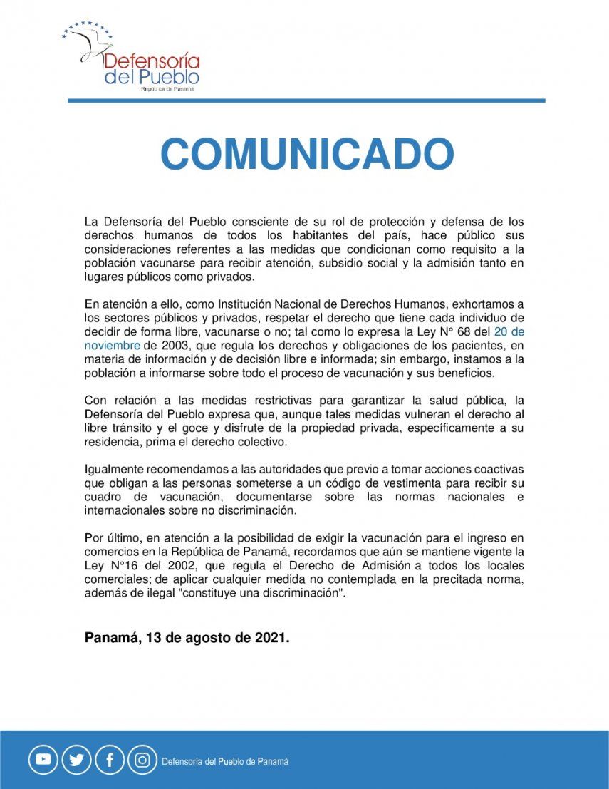 Defensor&iacute;a del Pueblo