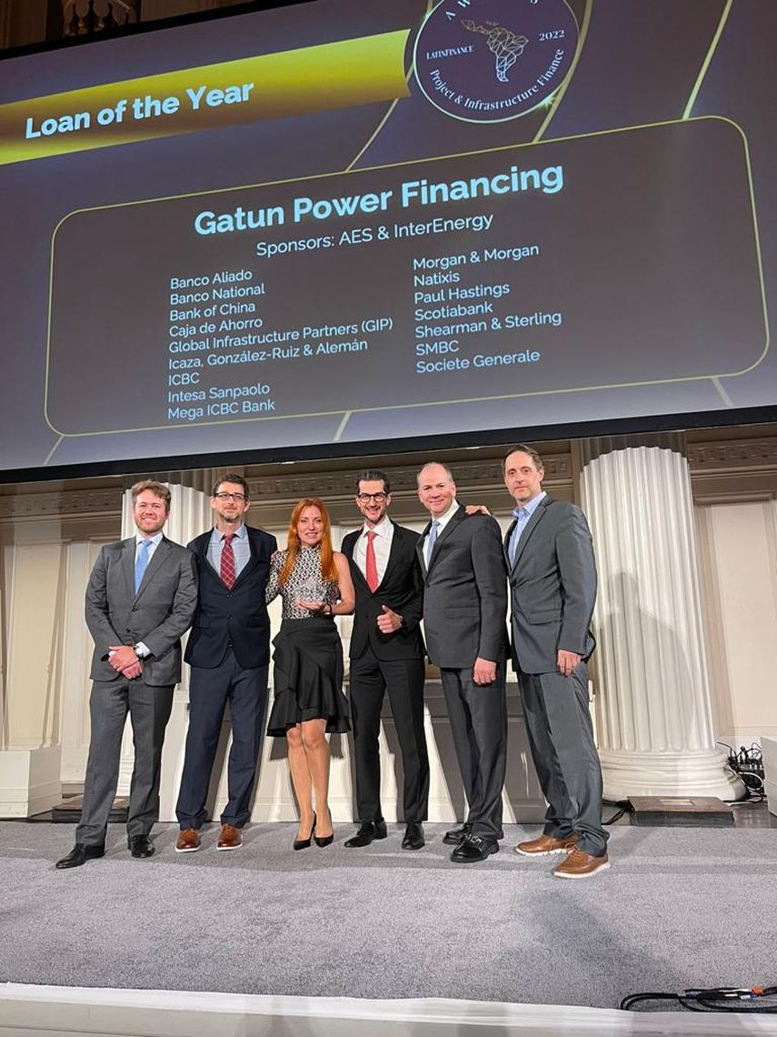 El proyecto en construcción Generadora Gatún, ubicado en la provincia de Colón, fue galardonado por la reconocida revista LatinFinance, como el “Préstamo del Año” (2022), en el sector energético de América Latina.
