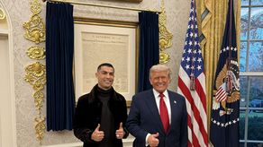 Cristiano Ronaldo se reunió con Trump en el Despacho Oval por la visita del príncipe saudí