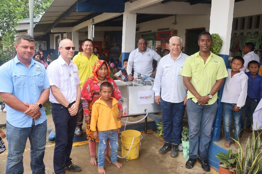 Israel dona planta de agua potable para comunidades en Comarca Madugandí