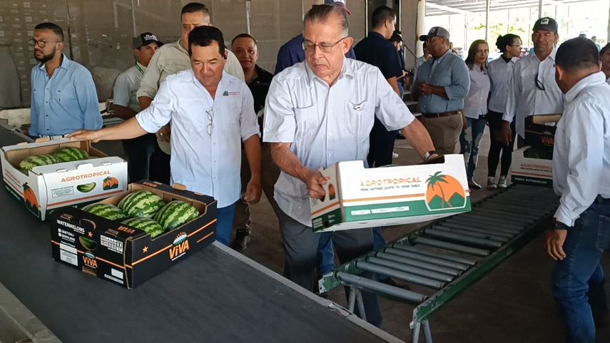 MIDA participa en envío de contenedor de sandía a Europa