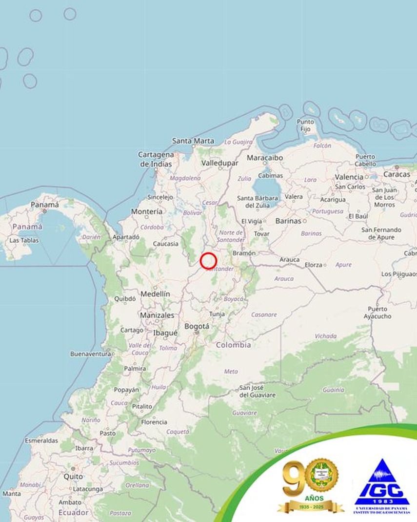 Los Santos es un área de alta actividad telúrica que alberga el 60% de los sismos registrados en Colombia. Los Santos es un área de alta actividad telúrica que alberga el 60% de los sismos registrados en Colombia.