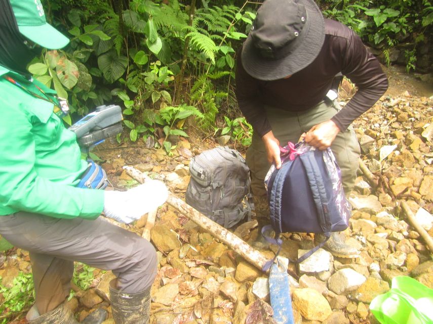 Extracción ilegal de mineral en Guna Yala. Foto cortesía: MiAmbiente Extracción ilegal de mineral en Guna Yala. Foto cortesía: MiAmbiente