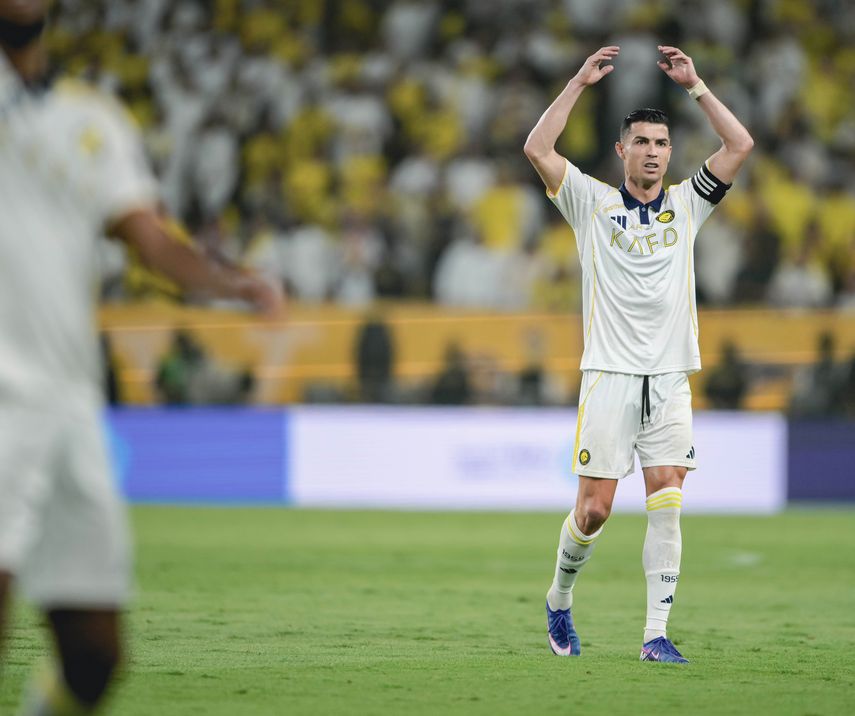 Cristiano Ronaldo levantó este jueves su primera Liga de Arabia Saudí