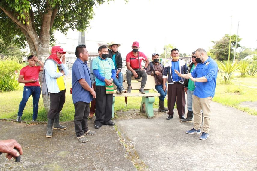 El Mitradel se trasladó hasta Tierras Altas con el objetivo de escuchar las solicitudes de los trabajadores debido a las recientes protestas.