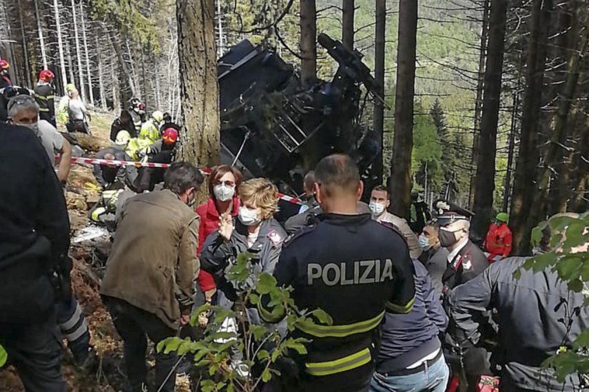 La justicia italiana avanza en investigación de accidente de teleférico