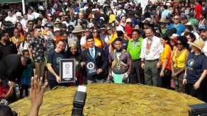 Panamá logró el Récord Guinnes del patacón más grande del mundo